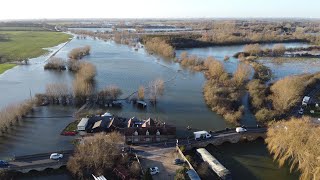 Floods at The Maybush Oxfordshire 09012024 [upl. by Larret614]