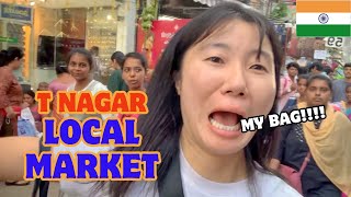 Korean Exploring Chennais Local Market I Must Close My Bag🎒 [upl. by Kosiur]