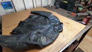 Vanson leather jacket ProPerf SportRider treating with Leather Honey [upl. by Nnylarak407]