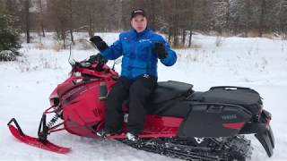 Vidéo dessais du Magazine Motoneige Québec avec la nouvelle Yamaha Sidewinder STX GT 2020 [upl. by Anoi454]