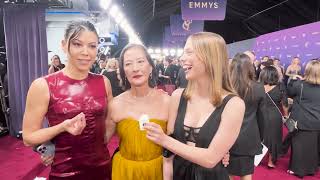 Sea Shimooka Rosalind Chao and Marlo Kelly 3 Body Problem Emmys 2024 red carpet interview [upl. by Kirst]