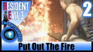 Resident Evil 3 Remake  Put out the fire  Exploring Above Ground Gameplay Walkthrough Part 2 [upl. by Lillywhite]