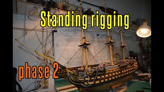 HMS Victory  part 76 Standing Rigging phase 2 [upl. by Shutz]