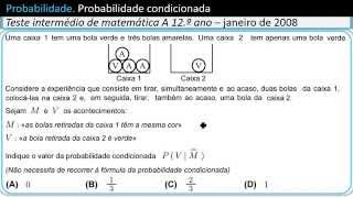 Probabilidade Condicionada  Sem Fórmula [upl. by Alicirp]