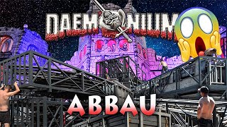 ABBAU DAEMONIUM Blume DOKU  Geisterschlucht Grüne Hölle  GRÖSSTE KirmesGeisterbahn der Welt [upl. by Inajna650]