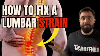 HOW TO FIX LUMBAR STRAIN  Lumbar Strain Treatment [upl. by Mastic]