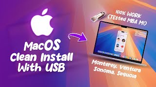 How to Clean Install MacOS  Install Ulang MacOS Dengan USB Bootable  UpgradeDowngrade Macbook M1 [upl. by Annoif]