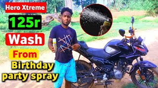 Hero Xtreme 125r wash from birthday party spry  new modal hero Xtreme [upl. by Oona]