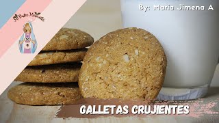 Galletas Crujientes de avena y nuez  Receta Fácil  Mi Dulce Marianita [upl. by Enyamart]