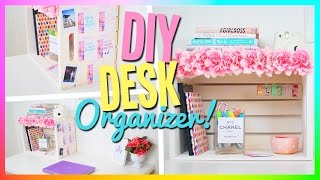 HOW TO MAKE A DESK ORGANIZER FROM CARDBOARD BOX  Easy amp Small [upl. by Bussy]