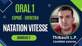 Oral 1️⃣  Natation Vitesse  B3  CAPEPS EXTERNE [upl. by Redfield]