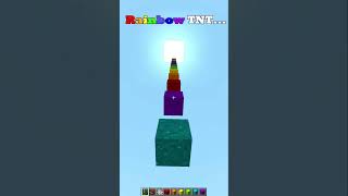 Minecraft Rainbow TNT🌈 Worlds Smallest Violin minecraft shorts [upl. by Riddle]