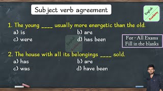 Subject Verb Agreement practice set 10 ssc mts chsl mggs englishacademy subjectverbagreement [upl. by Wettam394]