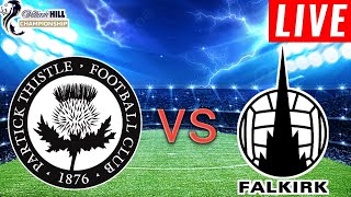 Partick Thistle vs Falkirk Live Score l Scotish Championship 2024 l Full Match [upl. by Alehc]