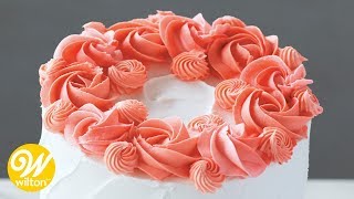 How to a Make a Buttercream Rosette  Wilton [upl. by Asiar]