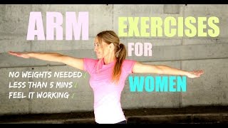 ARM EXERCISES FOR WOMEN  The easy way to lose arm flab no weights needed START NOW [upl. by Conrad]