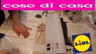 Cose di casa  plastificatrice LIDL  lidlitalia [upl. by Nnahteb]