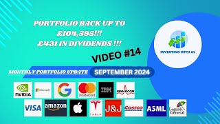 Vid 14 PORTFOLIO AT A RECORD £104K  £431 DIVIDEND HAUL [upl. by Adolfo611]