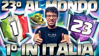 TOP 23 AL MONDO E 1° IN ITALIA CON MORTAIO INIZIO STAGIONE SCOPPIETTANTE  CLASH ROYALE ITA [upl. by Ardaid]