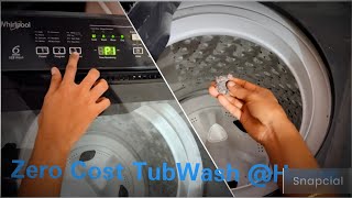 How to clean whirlpool washing machine using Scalegon powder Zero Cost Washing Machine Tub Cleaning [upl. by Warwick]