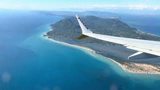 Landing at Corfu Airport CFU 20424 [upl. by Salhcin]