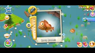 HAYDAY FARM FISHING USING BROWN LURE FOR FREE haydayshaydayeveryday supercell haydaygamer [upl. by Ielarol]