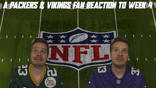 A Packers amp Vikings Fan Reaction to NFL Week 4 [upl. by Anuahsed942]