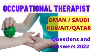 Occupational Therapists exam questions2022Occupational Therapists Prometric2022 [upl. by Anes]