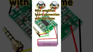 How to make mini amplifier board connection dj trending experiment diy electronic shortsvideo [upl. by Atilegna]