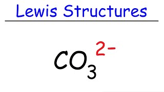 How To Draw The Lewis Structure of CO3 2 Carbonate Ion  Chemistry [upl. by Parrnell139]