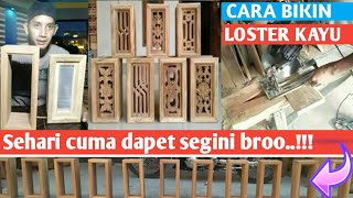 Cara mudah membuat loster kayu  Diy ventilasi udara rumah minimalis [upl. by Dream]