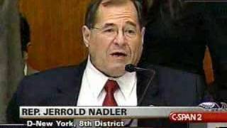 FISA Markup  Subcommittee Chair Nadler on Telecom Immunity [upl. by Corrie]