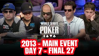 World Series of Poker Main Event 2013  Day 7  Who Makes The Final Table [upl. by Etan]