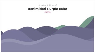 Shades amp Tints of Benimidori Purple color 78779b A Cool Violet color 6a6989 5d5c78 8786a6 [upl. by Eibrik869]