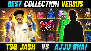 Jash Vs Ajju Bhai Rarest Collection Versus 😍 Free Fire Best Collection  Garena Free Fire [upl. by Nayrbo]