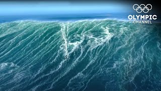 Are these the largest Waves ever surfed  Nazare 2020 The Beast Awakens [upl. by Yenahc]