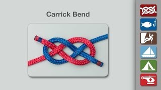 Carrick Bend Knot  How to Tie a Carrick Bend Knot [upl. by Artcele493]