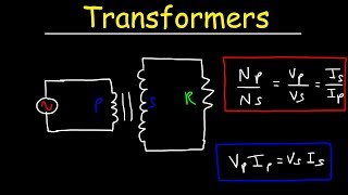 Transformers Physics Problems  Voltage Current amp Power Calculations  Electromagnetic Induction [upl. by Aisyle]