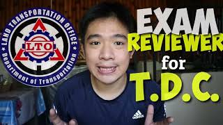 LTO TDC EXAM REVIEWER  STUDENT PERMIT  TAGALOG  UPDATED  Wander J [upl. by Johiah]