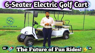 Ultimate 6Seater Electric Golf Cart Review SkyyRiderElectric ElectricGolfCart [upl. by Ylrevaw]