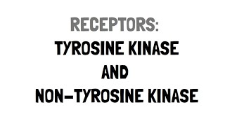 Tyrosine Kinase Receptor and Non Tyrosine Kinase Receptors [upl. by Uohk856]