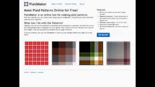 How to Make Plaid Patterns with PlaidMakercom [upl. by Richard286]