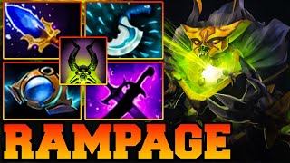 Pugna Dota 2 Mid Rampage 733 Pro Gameplay Carry Guide Support Build дота 2 пугна [upl. by Essilevi345]