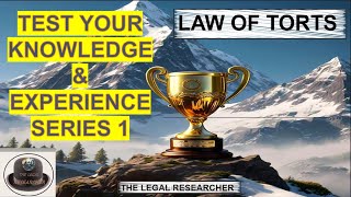 QUESTION SERIES 1 LAW OF TORTS  MCQs NATURE AND EVOLUTION OF TORT  thelegalresearcher [upl. by Otrebile]