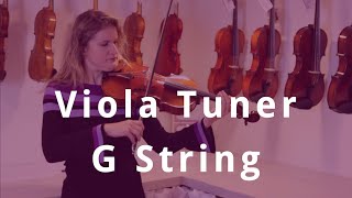 Viola Tuning G String Sound [upl. by Ydnak]