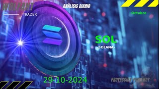 Predicción Solana 29102024 – Análisis diario de cripto SOL – precio de SOLANA hoy [upl. by Enrika]