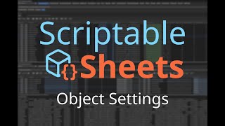 Scriptable Sheets Object Settings [upl. by Dorise]