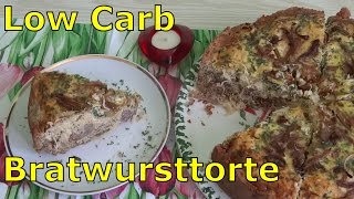 Low Carb Bratwursttorte mit Sauerkraut amp Mürbeteig einfach selbst gemacht [upl. by Buffo262]