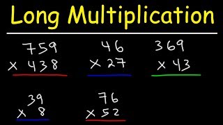 Math  Long Multiplication [upl. by Kcirted]