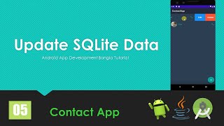 Contact App  Tutorial 5 Update Data amp Swapping Layout  Java  Android SQLite Project [upl. by Gardener]